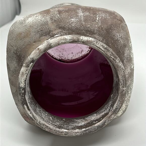 Hand Painted Faux Stone Vase - Picture 8 of 12